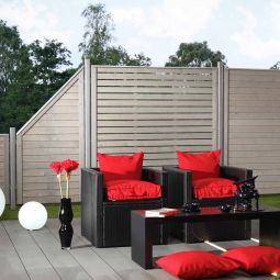 TraumGarten Sichtschutzzaun Holz NEO DESIGN 3