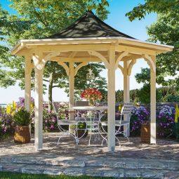 Skan Holz Pavillon Versailles Naturbelassen 3