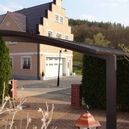 XIMAX Aluminium Carport Portoforte Mattbraun 5