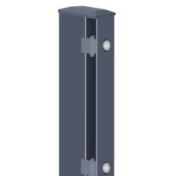 Doppelstabmattenzaun zum Einbetonieren Rundum-sorglos-Paket Anthrazit 5