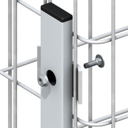 TraumGarten Sichtschutzzaun Zaun-Gabionenverbinder Set 4