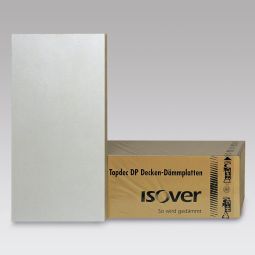 Isover Dämmplatte Topdec DP 3 Steinwolle 1194x594 mm naturweiß, leicht gewellt