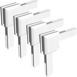 Windhager Eckverbinderset für Fenster und Türen Weiß Für Rahmenfenster / -türen der Serien Plus und Expert