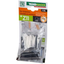 Windhager Aluminium Scharniere für Türen 3 Stück Scharniere mit stufenlos regulierbarer Schließkraft