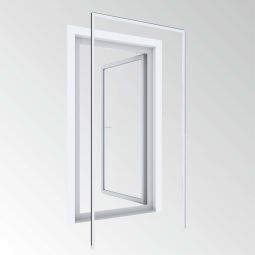 Windhager Insektenschutz Expert Montagerahmen 125x245 cm Anthrazit Bohrfreier Aluminium-Rahmen für Türen bis 120x240 cm