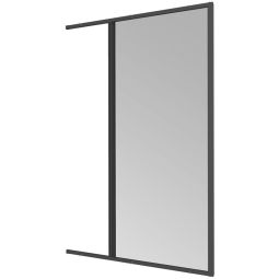 Windhager Insektenschutz Rollo Tür 140x225 cm Anthrazit Seitlich einrollbare Türlösung mit Rückschlagsicherung und Bürste