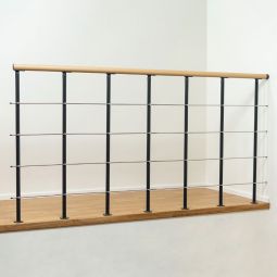 DOLLE Brüstungsgeländer 100 cm für Mittelholmtreppe Boston, Starter Set in Anthrazit und Weiß verfügbar