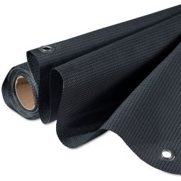 Windhager Balkonblende Aeris 90x500 cm Titan aus hochwertigem Kunststoff-Gewebe mit Metallösen