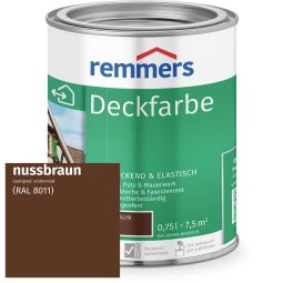 Remmers Deckfarbe nussbraun RAL 8011 Starker Wetterschutz, hohe Deckkraft, auf Wasserbasis