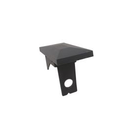 Wellker Pfostenkappe anthrazit für Pfosten mit Abdeckleiste Aus Kunststoff