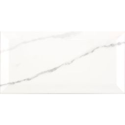 Facettenfliesen Metro Carrara glänzend 10x20 cm Stärke 8 mm 1 Pack = 25 Stück