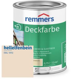Remmers Deckfarbe hellelfenbein RAL 1015 Starker Wetterschutz, hohe Deckkraft, auf Wasserbasis
