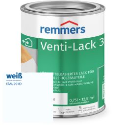Remmers Venti-Decklack 3in1 weiß RAL 9016 Lösemittelbasierter Alkydharzlack - für langlebigen Schutz und perfektes Finish auf Holz innen und außen