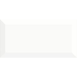 Wellker Facettenfliesen Flores Weiß glasiert glänzend Rundkante verschiedene Größen