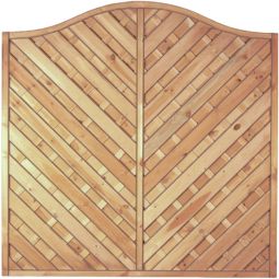 T&J Sichtschutzzaun Maxi-Diagonal Krone Sichtschutz Lamellenzaun Maxi-Diagonal Krone, 180x180/160 cm, kesseldruckimprägniert, mit geriffelten Lamellen, hochwertiger Edelstahlschraubung