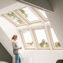 VELUX Dachfenster Lichtlösung PANORAMA Kunststoff THERMO weiß 3x2 Fenster MK 06, 2-fach Standard-Verglasung, ESG außen, VSG innen