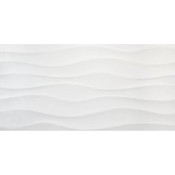 Wellker Wandfliese Tocoa Snow Wave rektifiziert 30x60 cm Stärke 10 mm verschiedene Oberflächenbehandlungen