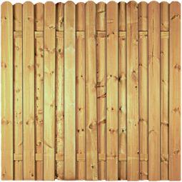 T&J Sichtschutzzaun Lieke gerade Sichtschutz Bohlenzaun Sichtschutzzaun gerade 180x180 cm, kesseldruckimprägniert, glatte Lamellen ca. 14x120 mm, stabile Riegel ca. 20x65 mm