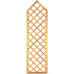 T&J Sichtschutzzaun Maxi-Massiv Rankgitter mit Spitze Sichtschutz Sichtschutzzaun Maxi-Massiv mit Rankgitter und Spitze, kesseldruckimprägniert, 60x210/180 cm, geriffelte Lamellen, ideal für blickdichte Gartenzäune