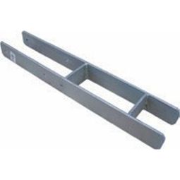 T&J H-Pfostenträger schwer Edelstahl H-Pfostenträger schwer aus Edelstahl, 600x90x90 mm, inkl. Durchgangsschrauben – ideal für alle WPC-Zaunelemente & Bodenanker