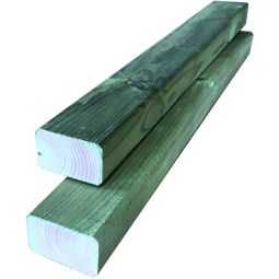 T&J Konstruktionsholz allseitig glatt KDI grün 35x55x3000 mm Massives Kiefern/Fichtenholz, gehobelte Oberflächen - allseitig glatt, gefaste Kanten, kesseldruckimprägniert