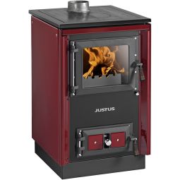 Justus Küchenofen Festbrennstoffherd Rustico 50 2.0 mit durchgängiger Herdplatte