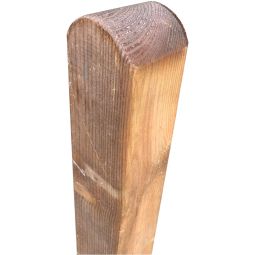 T&J Pfosten für Weiden-, Haselnuss- und LABO-Zäune Pfosten für Weiden-, Haselnuss-, LABO- & Jalousie-Zäune – 9x9 cm, allseitig gehobelt, gerundet, kesseldruckimprägniert, Kiefer/Fichte