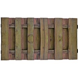 T&J Gartenzaun SEELAND Vorgartenzaun Holzzaun Gartenzaun SEELAND 100x90 cm, kesseldruckimprägniert, sägerau mit Bast- und Rindenresten, robuste Riegel 30x80 mm, verzinkt befestigt