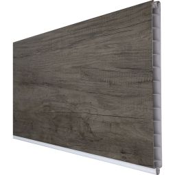 GroJa BasicLine PVC-Steckzaun Sichtschutzzaun Monument Oak Einzelprofil Sichtschutz Lamellenzaun Hochwertiger Kunststoff mit PVC-Folie veredelt, viele Kombinationsmöglichkeiten, 180x30x1,9 cm