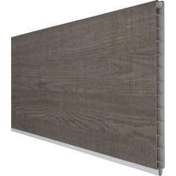 GroJa BasicLine PVC-Steckzaun Sichtschutzzaun Grey Ash Cut Einzelprofil Sichtschutz Lamellenzaun Hochwertiger Kunststoff mit PVC-Folie veredelt, viele Kombinationsmöglichkeiten, 180x30x1,9 cm