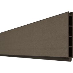 GroJa Solid Steckzaun Sichtschutzzaun Einzelprofil Terra Sichtschutz Steckzaun Lamellenzaun Beidseitig gleiche Optik, sehr viele Kombinationsmöglichkeiten, 180x15x1,9 cm
