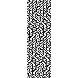 GroJa XL-Designeinsatz Leafs Aluminium Anthrazit DB 703 Sichtschutz 60x180 cm, mit rundumlaufendem Rahmen, inklusive Befestigungsmaterial