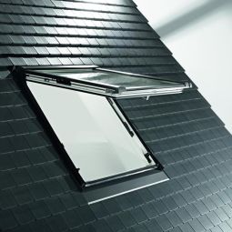 Roto Elektro-Klapp-Schwingfenster WDC i89G K WD AL Kunststoff Fenster 3-fach Niedrig-Energie-Verglasung BlueTec mit Aquaclear 