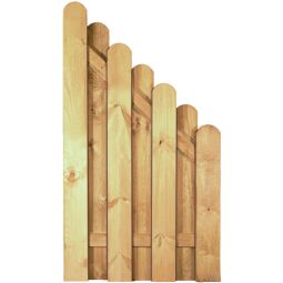 T&J Sichtschutzzaun DAAN Abschluss 90x160/90 cm Sichtschutz Bohlenzaun DAAN Abschluss 90x160/90 cm aus imprägnierter Kiefer/Fichte, mit starken Lamellen und rostfreien Edelstahlschrauben