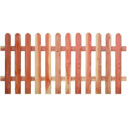T&J Vorgartenzaun LENA Lärche Robuste Zaunlösung mit natürlicher Holzstruktur für Außenbereiche, 180 x 80 cm Latten 18/88 mm, Riegel 24/68 mm