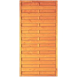 T&J Sichtschutzzaun SUNLINE Sichtschutz Lamellenzaun SUNLINE Sichtschutzzaun 180x180 & 90x180 cm, pinienfarbig, geriffelte Lamellen, Edelstahlnägel, fungizid vorbehandelt, Pfosten gerundet