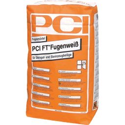 PCI FT Fugenweiß Fugenmörtel Weiß 25kg Beutel, für Steingut und Steinzeugbeläge