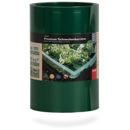 NOOR Schneckenbarriere 20 cm x 8 m Doppelfalz grün Schneckenschutz aus PET, flexibel, robust und chemiefrei
