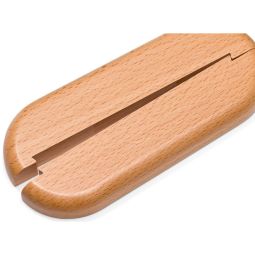 HARO Doppelheizkörperrosette für individuelle Bohrungen Buche Massivholz, endbehandelt, 122x57 mm, einfache Montage, passend zu Holzfußböden