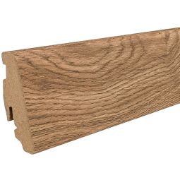 HARO Stecksockelleiste Eiche Portland natur Lombardia Fußleisten Maß 19x58 mm, steckbar, markante Holzstruktur in Natur-Eiche