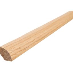 HARO Viertelstab Eiche furniert 2400x14x14 mm Fußleisten Echtholzfurnier auf Fichte, natürliche Optik