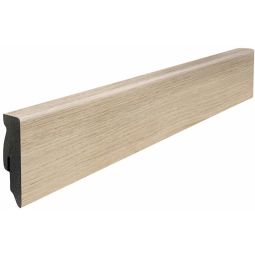 HARO Stecksockelleiste Cube Eiche Siena samtweiß Fußleisten Robuste MDF-Leiste in Kubus-Form, 2200x16x58 mm