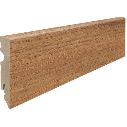 HARO Stecksockelleiste Cube Alpineiche natur Fußleisten Natürliches Holzdekor, pflegeleichte Oberfläche, schnelle Steckmontage