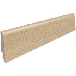 HARO Stecksockelleiste Silberahorn Vario Fußleisten Helle Ahornoptik mit schlichter Maserung und verdeckter Montage, 2200x19x58 mm