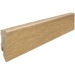 HARO Stecksockelleiste Cube Eiche Scarpa natur Fußleisten 2200x16x58 mm, klassisch-natürliche Holzoptik, widerstandsfähig und vielseitig einsetzbar