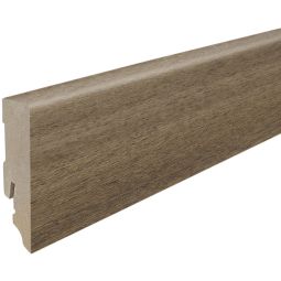 HARO Stecksockelleiste DISANO Cube Eiche Provence schokobraun Fußleisten Dunkler Holzton trifft auf stabile MDF-Konstruktion, 2200x16x58 mm