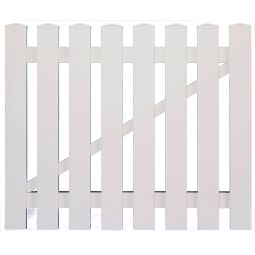 T&J Gartentor Vorgartenzaun LIGHTLINE weiß Weiße Vorgartentür oder Doppeltor aus Fensterkunststoff, witterungsbeständig, mit Zubehör – für stilvolle und langlebige Gartenlösungen