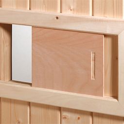 weka Abluftschieber für Sauna zur Abluftregelung aus Fichtenholz optimale Luftzirkulation