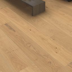 HARO Parkett Landhausdiele 4000 TC Plaza 240 4V Eiche invisible Markant naturaDur Großformatige, matt versiegelte Eichediele 2200x240 mm, ruhige Markant-Sortierung, fußbodenheizungsgeeignet