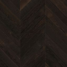 HARO Parkett MANUFAKTUR NF Chevron 4V Achateiche Selectiv strukturiert Tiefdunkler Fischgrätboden mit natürlicher Struktur und Ölfinish, 740x140x11,3 mm